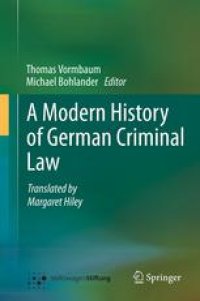 cover of the book A Modern History of German Criminal Law