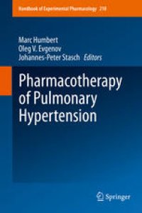 cover of the book Pharmacotherapy of Pulmonary Hypertension