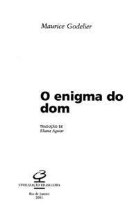 cover of the book O Enigma do Dom