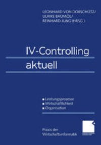 cover of the book IV-Controlling aktuell: Leistungsprozesse Wirtschaftlichkeit Organisation