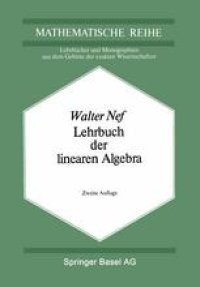 cover of the book Lehrbuch der linearen Algebra