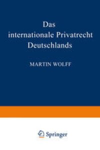 cover of the book Das Internationale Privatrecht Deutschlands