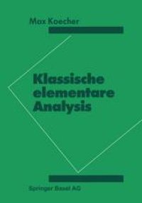 cover of the book Klassische elementare Analysis