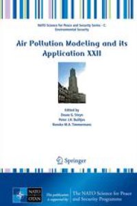 cover of the book Air Pollution Modeling and its Application XXII