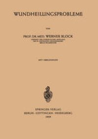 cover of the book Wundheilungsprobleme