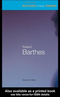 cover of the book Roland Barthes