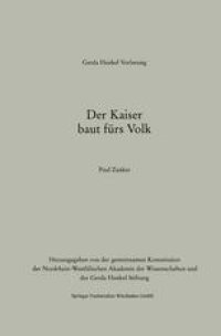 cover of the book Der Kaiser baut fürs Volk