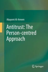 cover of the book Antitrust: The Person-centred Approach