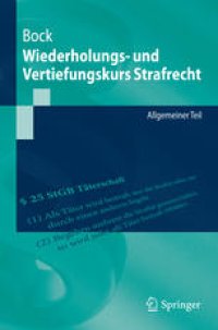 cover of the book Wiederholungs- und Vertiefungskurs Strafrecht: Allgemeiner Teil