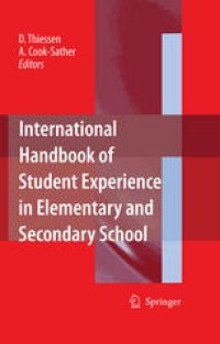 cover of the book International Handbook of Student Experience in Elementary and Secondary School