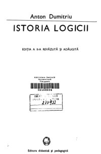 cover of the book Istoria logicii