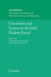 cover of the book Universities and Science in the Early Modern Period