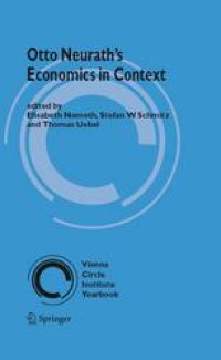 cover of the book Otto Neurath's Economics in Context