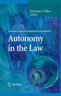 cover of the book Autonomy: In the Law