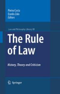 cover of the book The Rule of Law History, Theory and Criticism