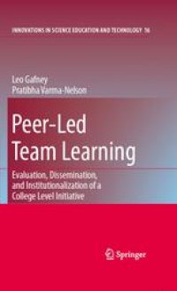 cover of the book Peer-Led Team Learning: Evaluation, Dissemination, and Institutionalization of a College Level Initiative