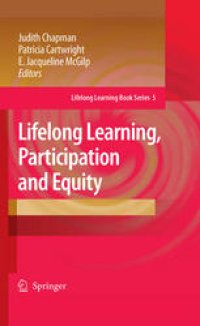 cover of the book Lifelong Learning, Participation and Equity