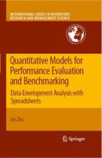 cover of the book Quantitative Models for Performance Evaluation and Benchmarking: Data Envelopment Analysis with Spreadsheets