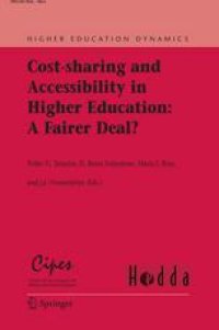 cover of the book Cost-Sharing and Accessibility in Higher Education: A Fairer Deal?