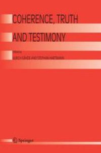 cover of the book Coherence, Truth and Testimony