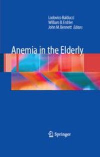 cover of the book Anemia in the Elderly