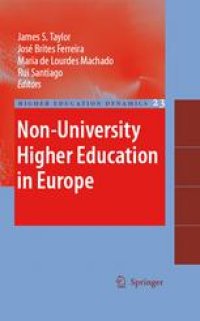 cover of the book Non-University Higher Education in Europe