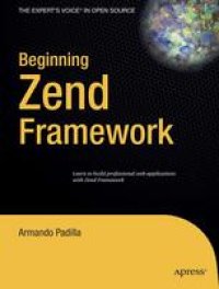 cover of the book Beginning Zend Framework