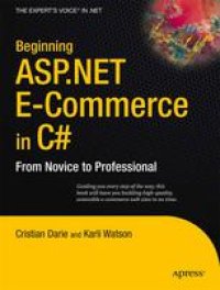 cover of the book Beginning ASP.NET E-Commerce in C#: From Novice to Professional