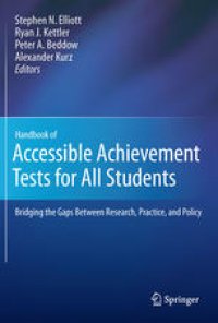 cover of the book Handbook of Accessible Achievement Tests for All Students: Bridging the Gaps Between Research, Practice, and Policy