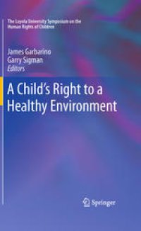 cover of the book A Child's Right to a Healthy Environment