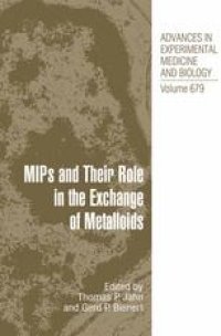 cover of the book MIPs and Their Role in the Exchange of Metalloids