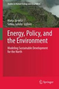 cover of the book Energy, Policy, and the Environment: Modeling Sustainable Development for the North