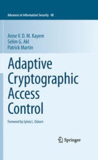 cover of the book Adaptive Cryptographic Access Control