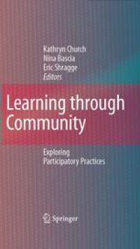 cover of the book Learning through Community: Exploring Participatory Practices