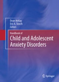 cover of the book Handbook of Child and Adolescent Anxiety Disorders