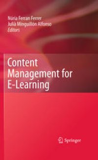 cover of the book Content Management for E-Learning