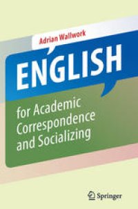 cover of the book English for Academic Correspondence and Socializing