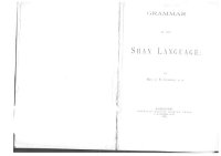 cover of the book Grammar of the Shan language