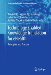 cover of the book Technology Enabled Knowledge Translation for eHealth: Principles and Practice