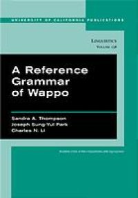 cover of the book A reference grammar of Wappo