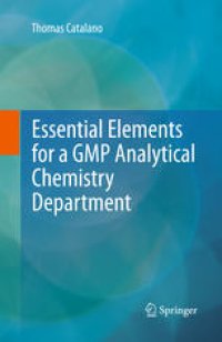 cover of the book Essential Elements for a GMP Analytical Chemistry Department