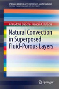 cover of the book Natural Convection in Superposed Fluid-Porous Layers