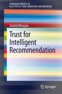 cover of the book Trust for Intelligent Recommendation