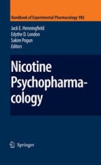 cover of the book Nicotine Psychopharmacology