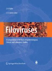 cover of the book Filoviruses: A Compendium of 40 Years of Epidemiological, Clinical, and Laboratory Studies