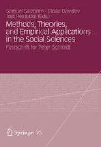 cover of the book Methods, Theories, and Empirical Applications in the Social Sciences