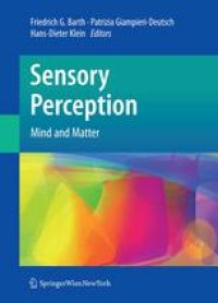 cover of the book Sensory Perception: Mind and Matter