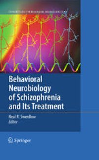 cover of the book Behavioral Neurobiology of Schizophrenia and Its Treatment