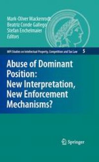 cover of the book Abuse of Dominant Position: New Interpretation, New Enforcement Mechanisms?