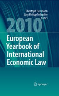 cover of the book European Yearbook of International Economic Law 2010